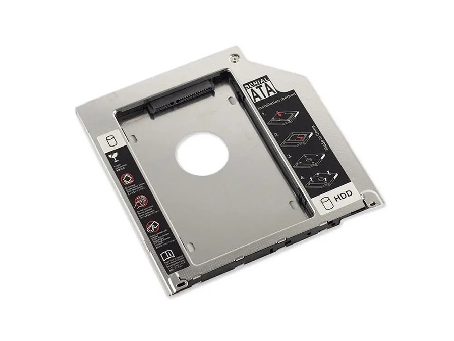 Adaptador DVD P/ HD ou SSD Macbook Caddy 9.5mm SATA