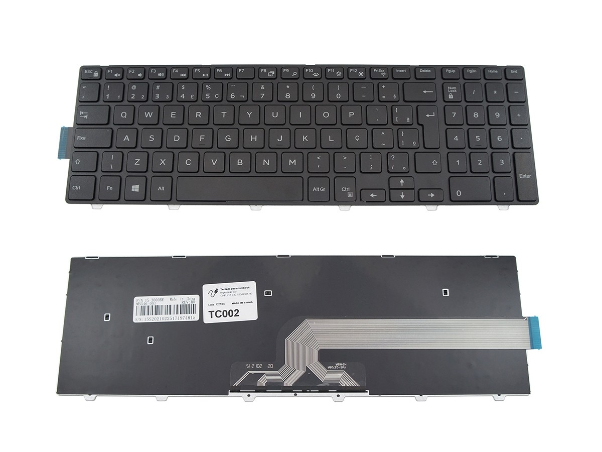 Teclado notebook Dell MP-13N73US-442 NSK-LR0SC