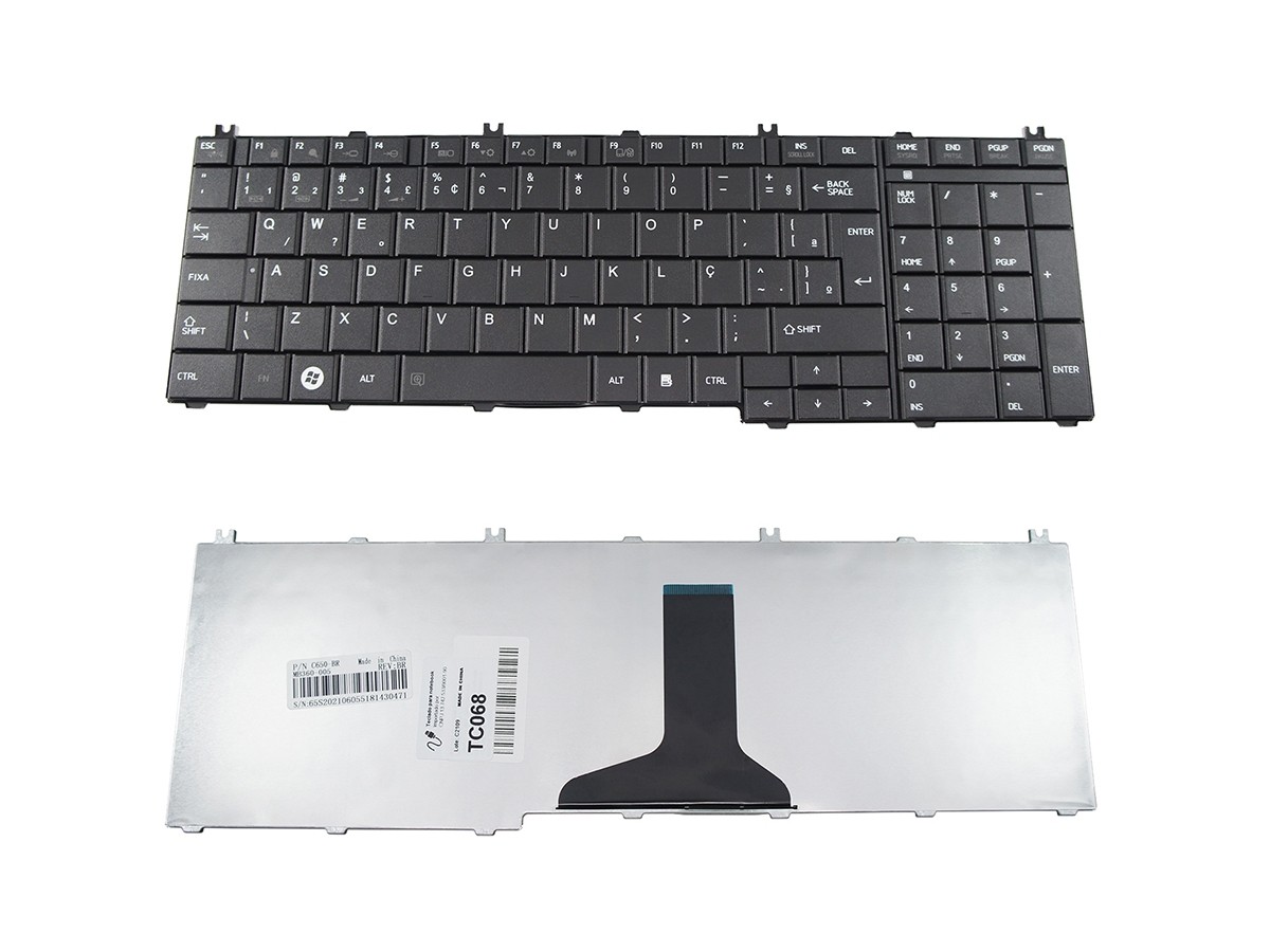 Teclado notebook Toshiba L755 NSK-TN0GV01 NSK-TN0GV0B NSK-THA01