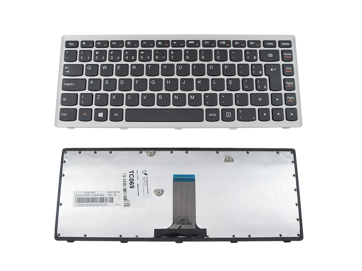 Teclado notebook Lenovo G490A G410 25212077 25211125