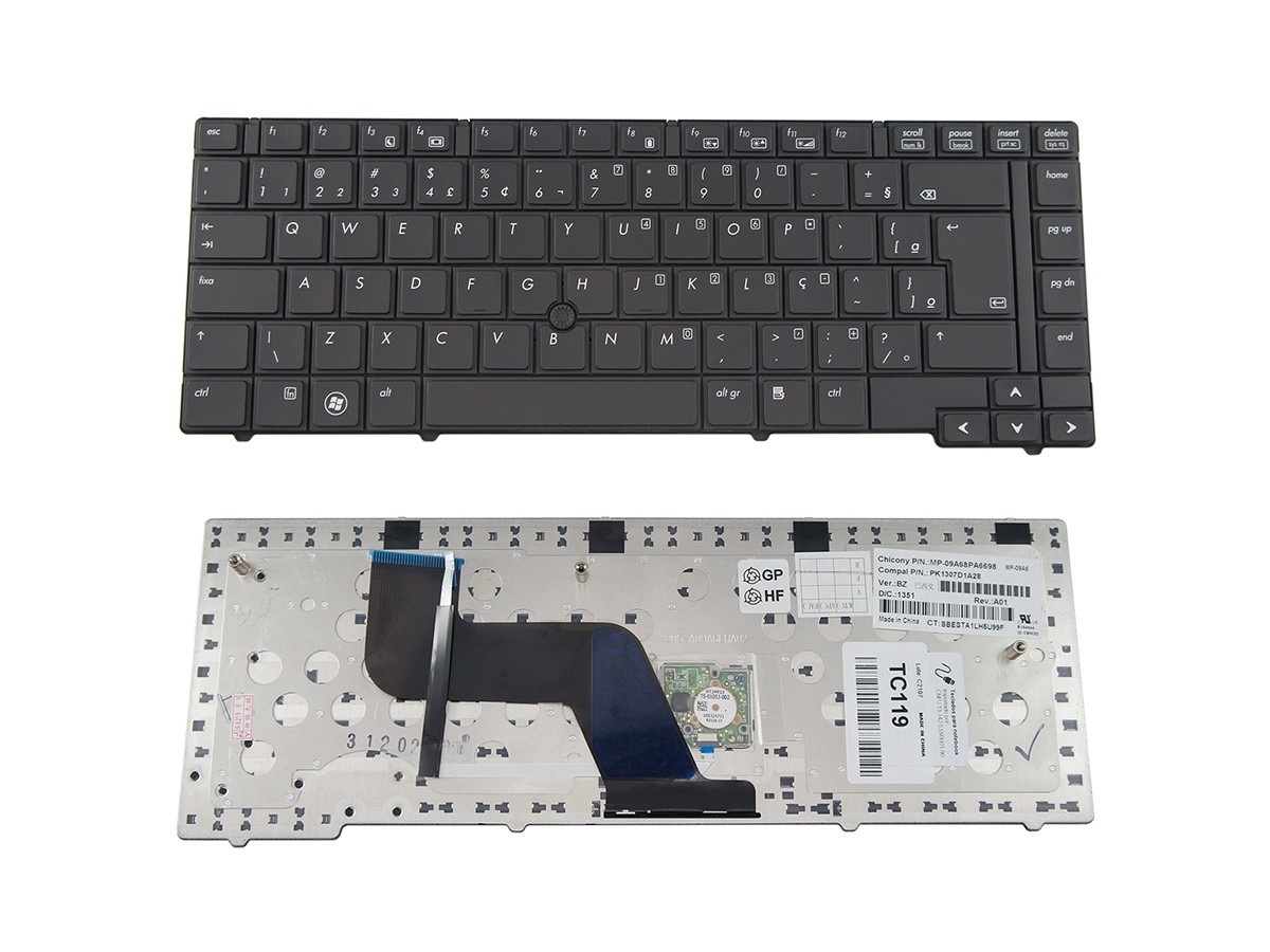 Teclado notebook HP PK1307D1A28 MP-09A68PA-6698