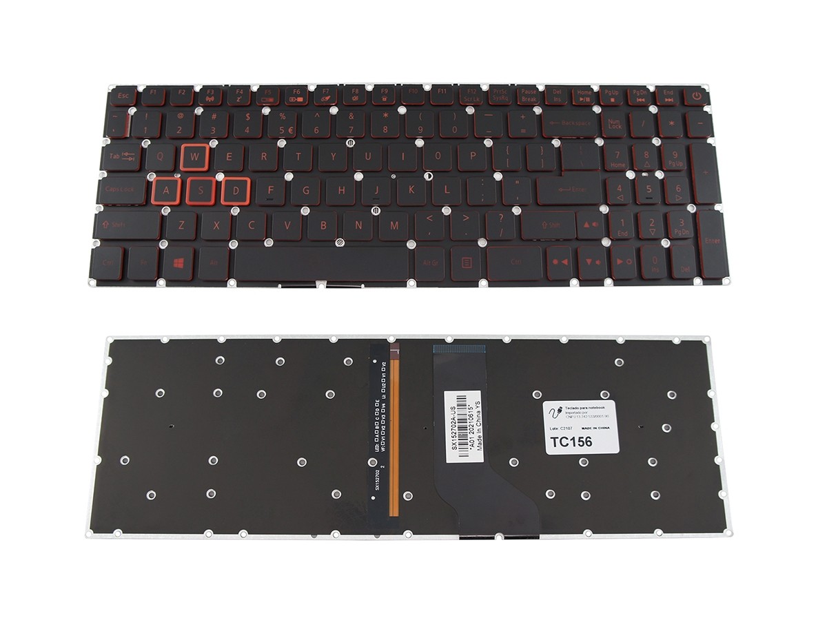 Teclado notebook Acer Nitro 5 AN515-41 AN515-42 AN515-51