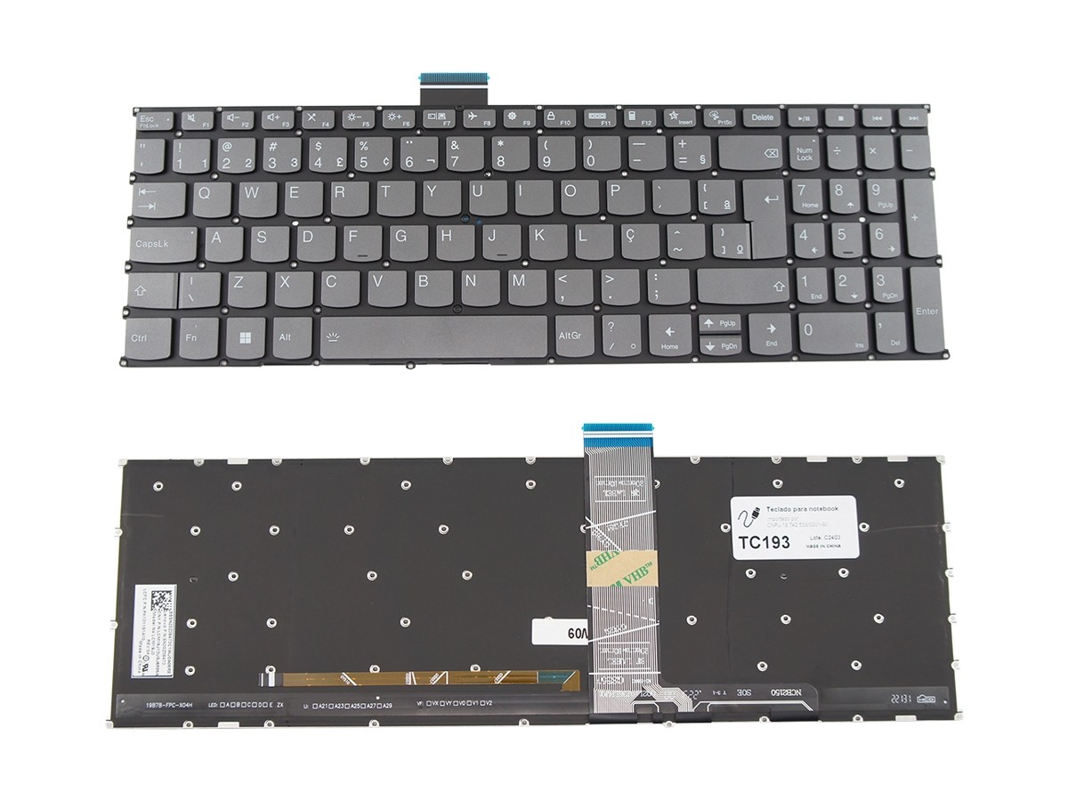 Teclado notebook Lenovo Ideapad 3-15ALC6 82MFS00100